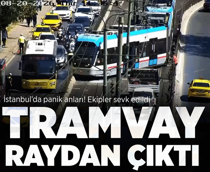 Son dakika... İstanbul'da tramvay raydan çıktı! Ekipler olay yerine sevk edildi