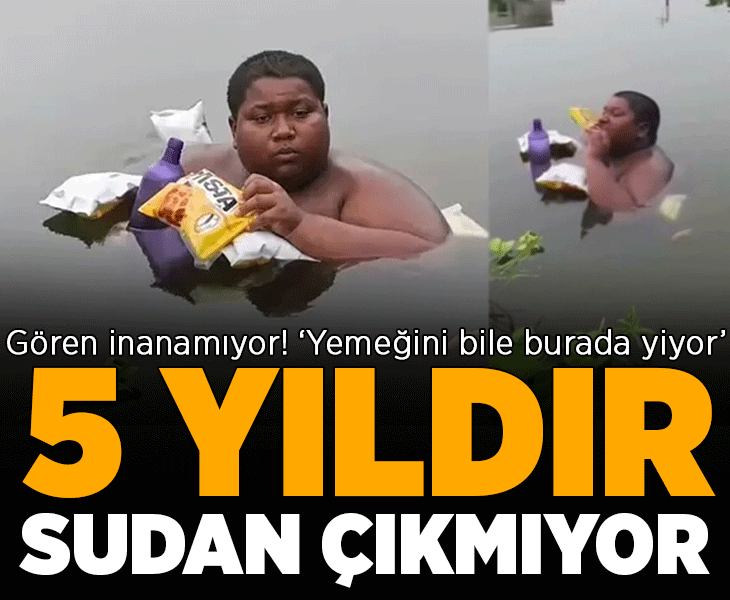 5 yıldır sudan çıkmıyor, yemeğini bile orada yiyor! 16 yaşındaki çocuğun sıra dışı yaşamı