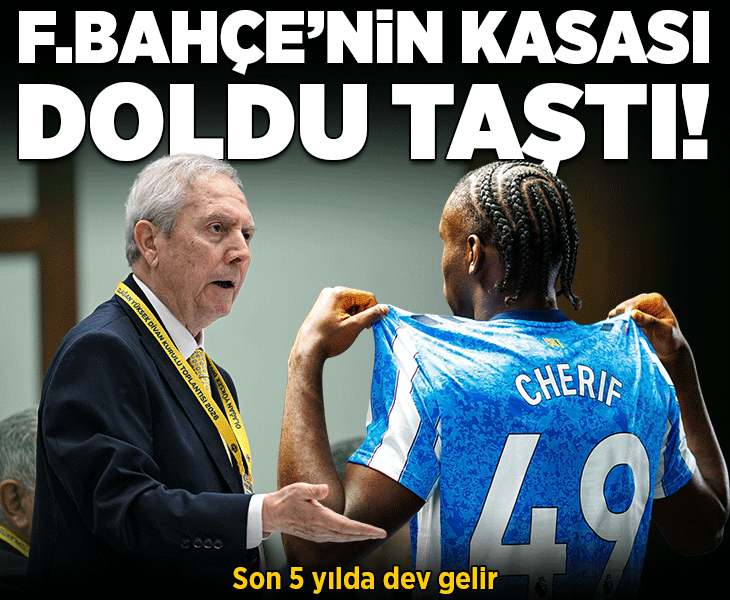 Fenerbahçe'nin kasası doldu taştı! Son 5 yılda dev gelir