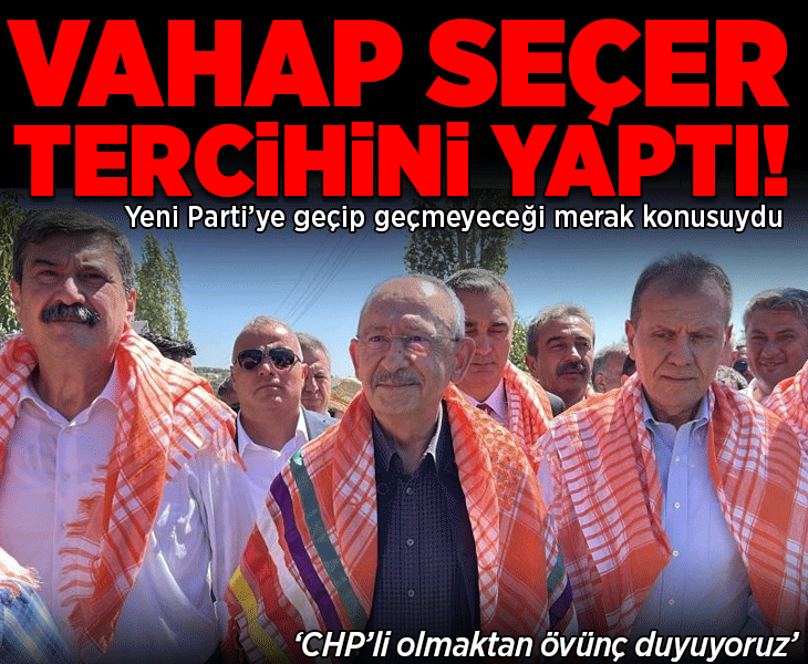 Son dakika... Vahap Seçer'den Yeni Parti'ye geçecek mi? tartışmalarına noktayı koyacak sözler