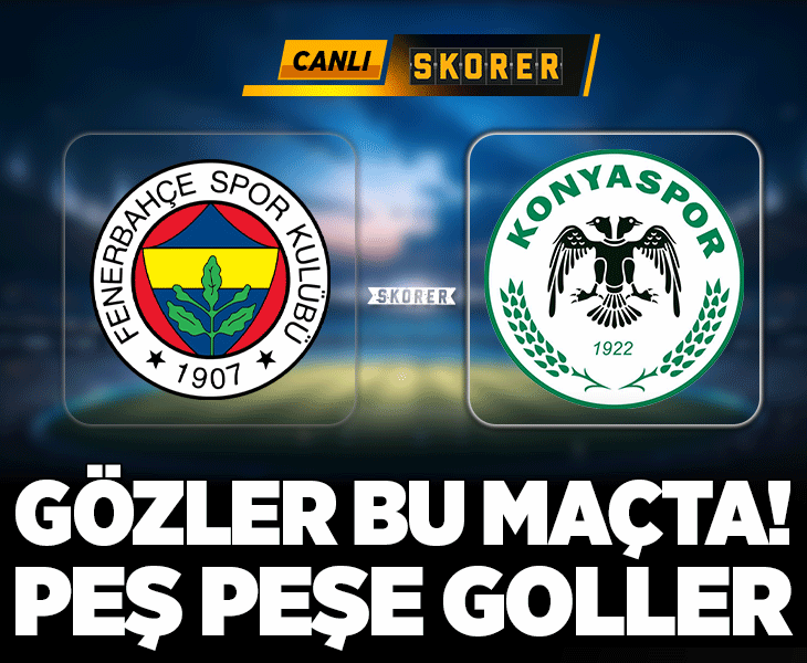 Fenerbahçe sahasında Konyaspor'u konuk ediyor