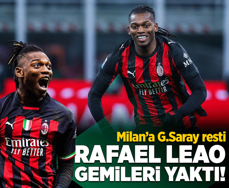 Rafael Leao gemileri yaktı! Milan'a Galatasaray resti