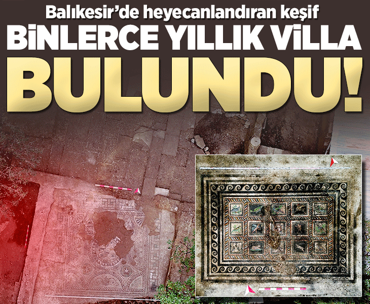 Balıkesir'de heyecanlandıran keşif! Binlerce yıl öncesine ait villa