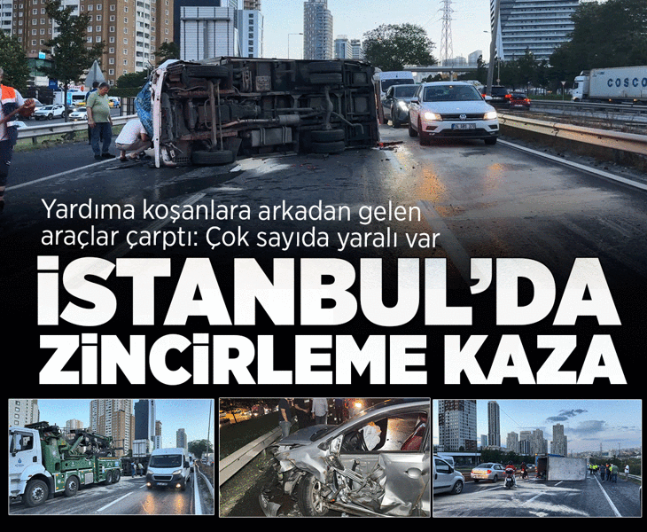 Esenyurt'ta 11 aracın karıştığı zincirleme kaza! Çok sayıda yaralı var