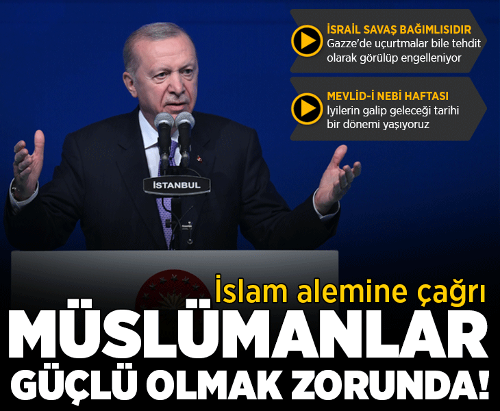 Cumhurbaşkanı Erdoğan'dan Mevlid-i Nebi Haftası Programı'nda önemli açıklamalar