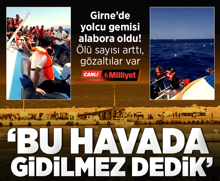 Son dakika... Girne açıklarında 279 kişinin bulunduğu yolcu gemisi battı!
