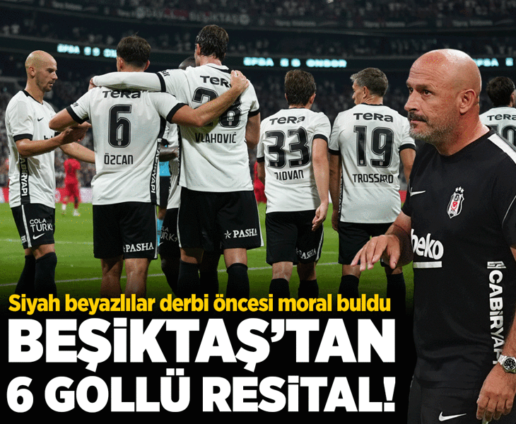 Dolmabahçe'de gol yağmuru! Beşiktaş derbi öncesi moral buldu