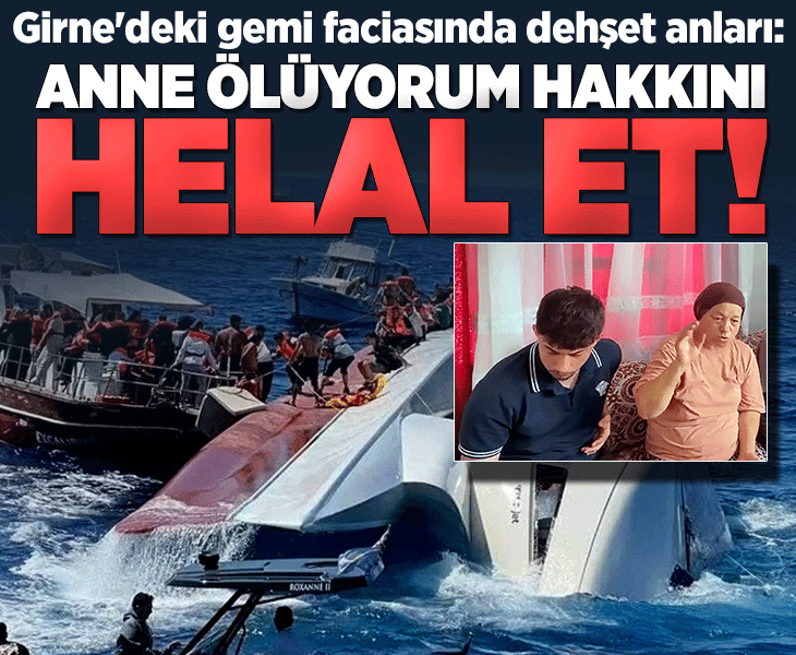 Batan gemiden sağ kurtulan kazazede annesini arayıp 