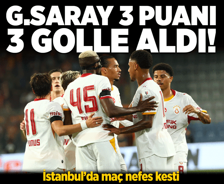 Galatasaray yıldızlarıyla kazandı! 5 gollü maç nefes kesti