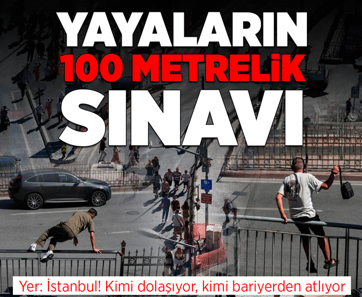 Karaköy'de karşıdan karşıya geçmek yayaların 100 metrelik sınavı! Alt geçidi bulamayan bariyerin sonunu arıyor