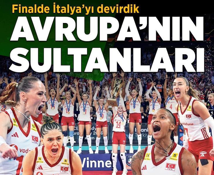 Atatürk'ün kızları Avrupa Şampiyonu! Filenin Sultanları bir kez daha tarih yazdı