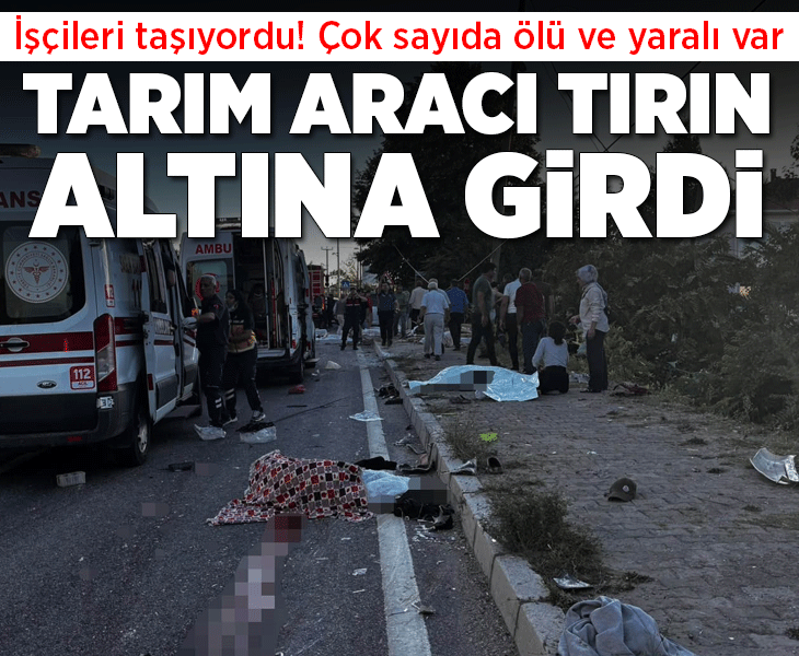 Düzce'de fındık işçilerini taşıyan araç tırla çarpıştı; 4 ölü, 8 yaralı