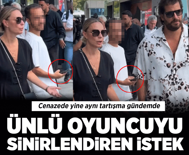 Özge Özder cenazede fotoğraf isteğine tepki gösterdi