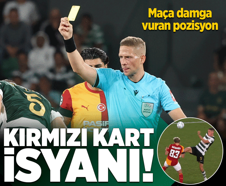 Galatasaray'dan kırmızı kart itirazı! Maça damga vuran pozisyon