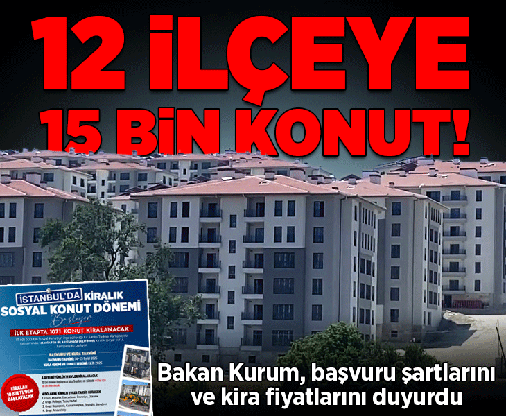 Son dakika: TOKİ'nin İstanbul'daki 15 bin kiralık konut için şartlar belli oldu