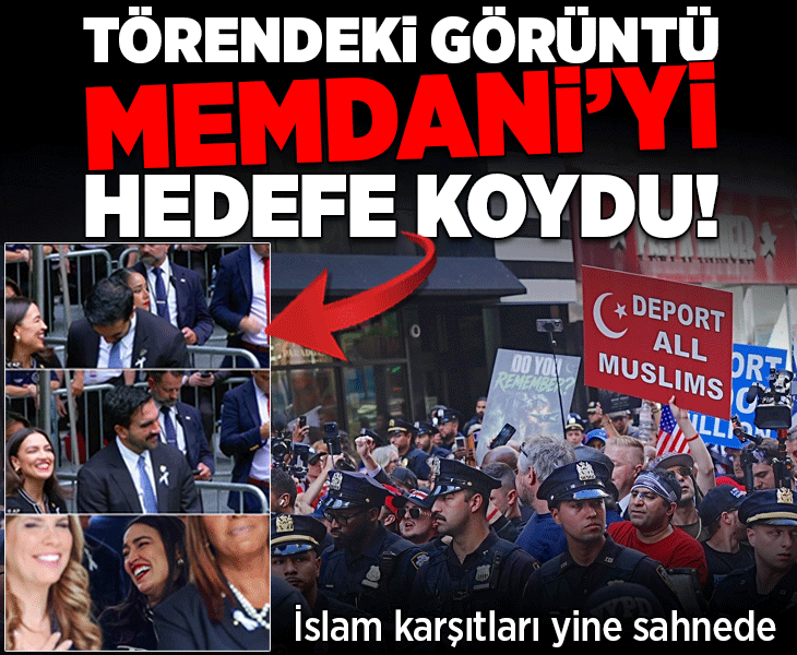 11 Eylül törenindeki bu görüntü sonrası hedefte Mamdani var: 'Neden gülüyorsun?'