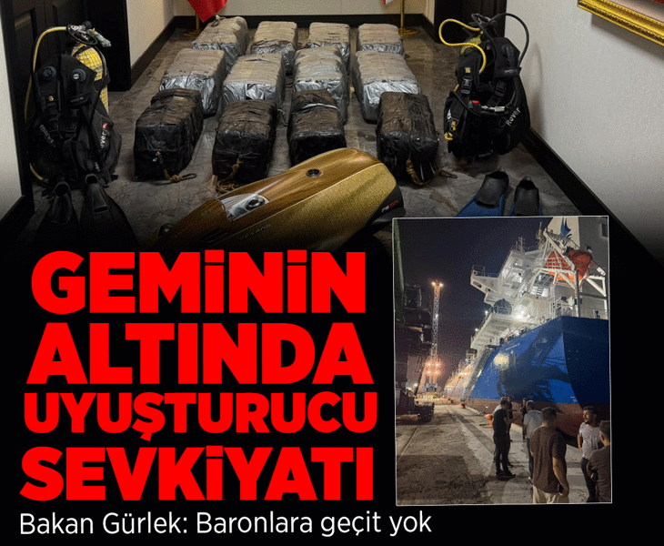 Mersin Limanı'nda operasyon! Gemiden 350 kilo kokain çıktı