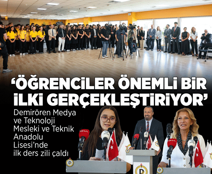 Demirören Medya Lisesi’nde ilk ders zili çaldı! Türkiye'nin ilk lise yapay zeka bölümü
