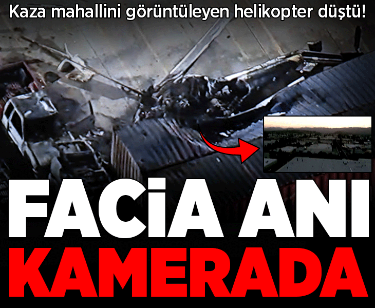 Kaza mahallini görüntüleyen haber helikopteri düştü! Facia anı kamerada: Can kaybı var