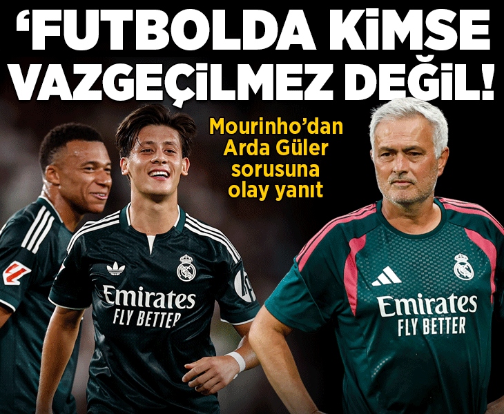 Real Madrid'de Mourinho'dan Arda Güler sorusuna olay yanıt! 'Kimse vazgeçilmez değil'