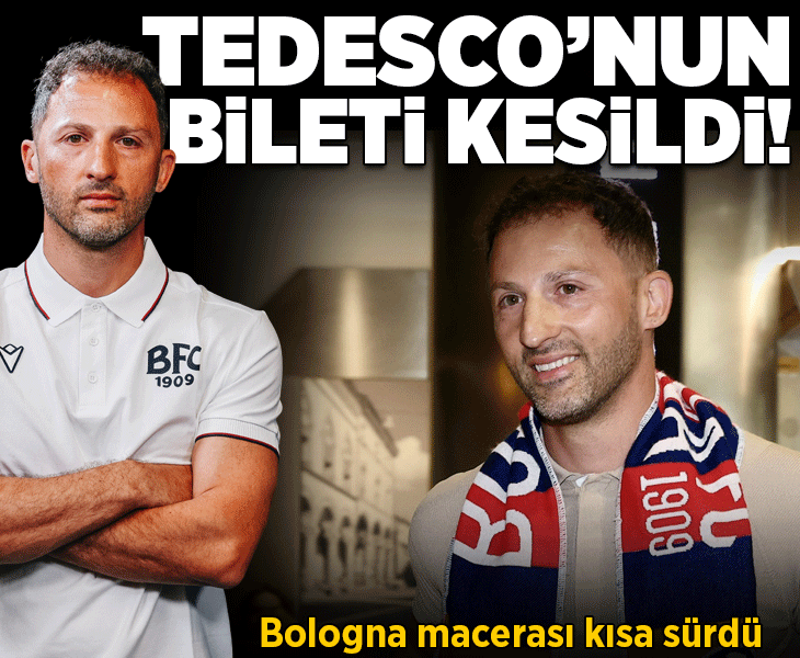 Domenico Tedesco'nun Bologna macerası kısa sürdü! 4 maçın ardından bileti kesildi