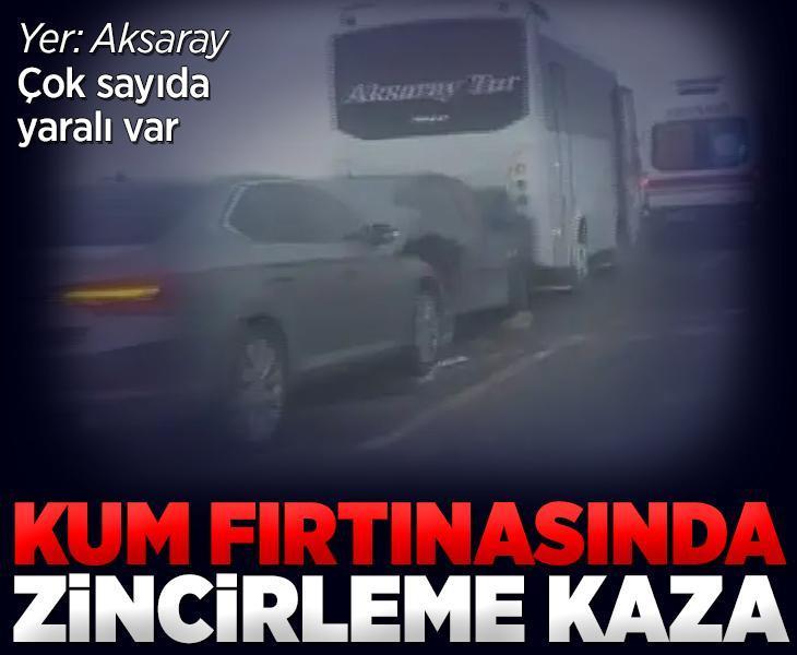 Aksaray-Konya karayolunda zincirleme kaza: Çok sayıda yaralı var