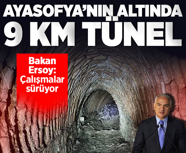Yerin altı da üstü de tarih... Ayasofya tünelleri ziyarete açılabilir