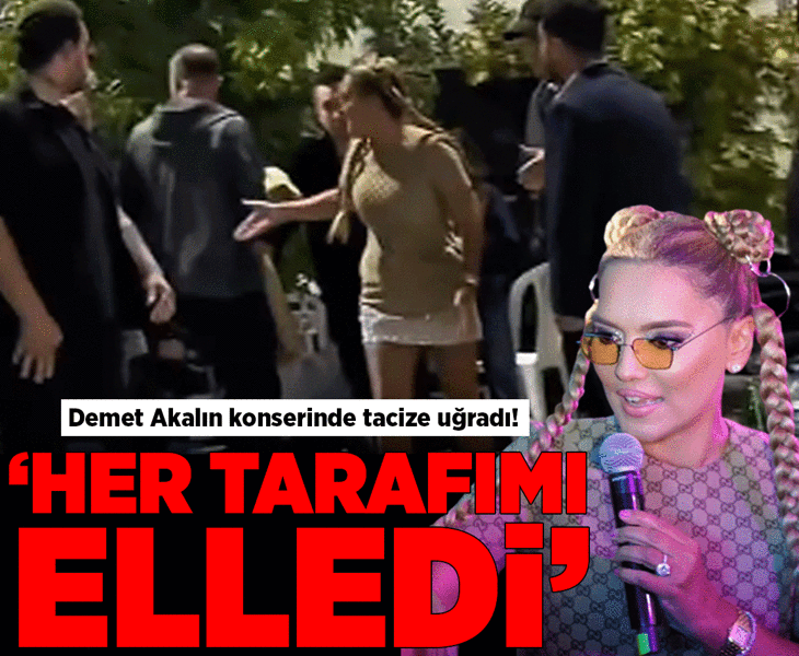 Demet Akalın konserinde tacize uğradı: Her tarafımı elledi