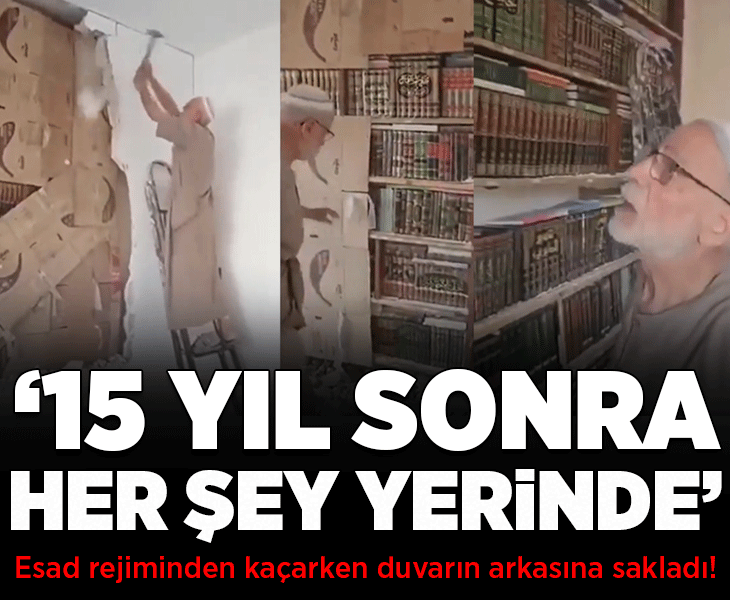 Esad rejiminden kaçarken duvarın arkasına sakladı! '15 yıl sonra her şey yerinde'