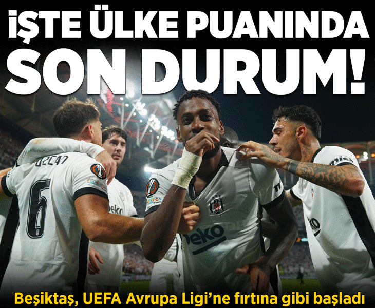 Beşiktaş, Marsilya'yı farklı geçti! Ülke puanı güncellendi