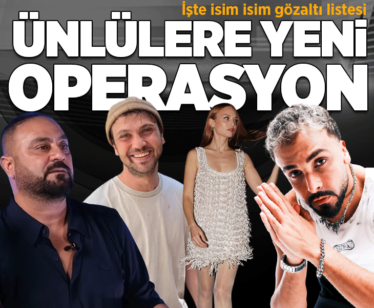 Son dakika... Ünlülere yeni uyuşturucu operasyonu: Hasan Şaş, Sefo, Aras Bulut İynemli, Melis Sezen, Nilperi Şahinkaya...