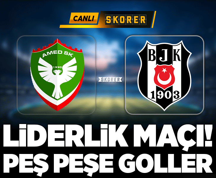 Süper Lig'de Beşiktaş Amedspor'a konuk oluyor