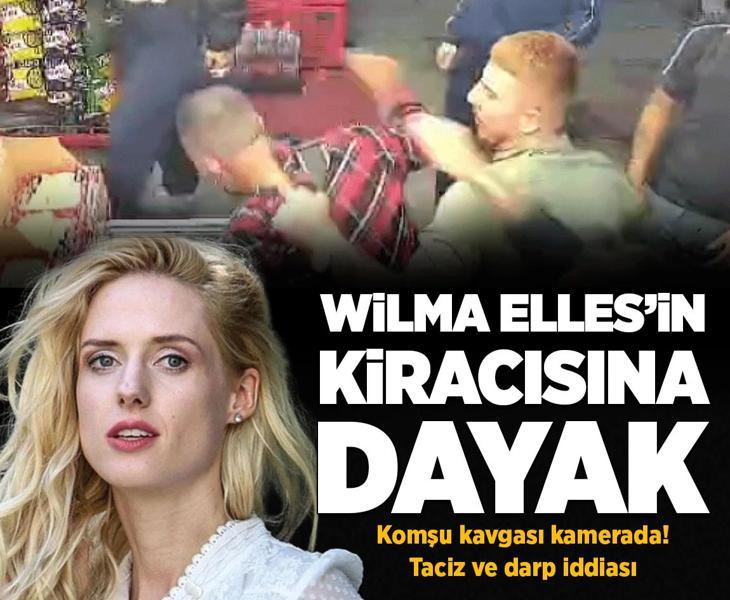 Oyuncu Wilma Elles’in evinde olay! Komşu kavgası kamerada: Taciz ve darp iddiası