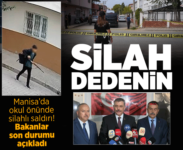 Son dakika... Manisa'da liseye silahlı saldırı, yaralı öğrenciler var