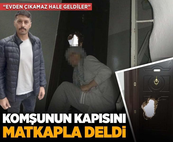 Komşusunun kapısını matkapla deldi! Yaşadığı korkuyu böyle anlattı: Evden çıkamaz hale geldiler