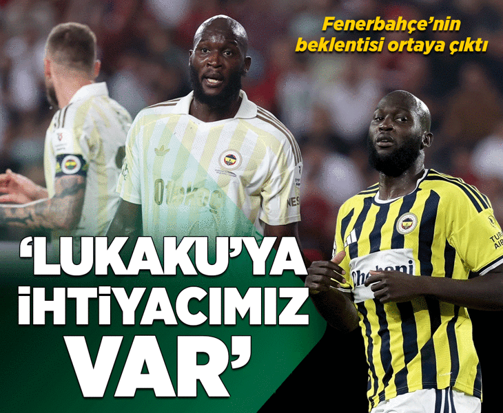Fenerbahçe'nin milli ara sonrası Lukaku'dan beklentisi büyük!