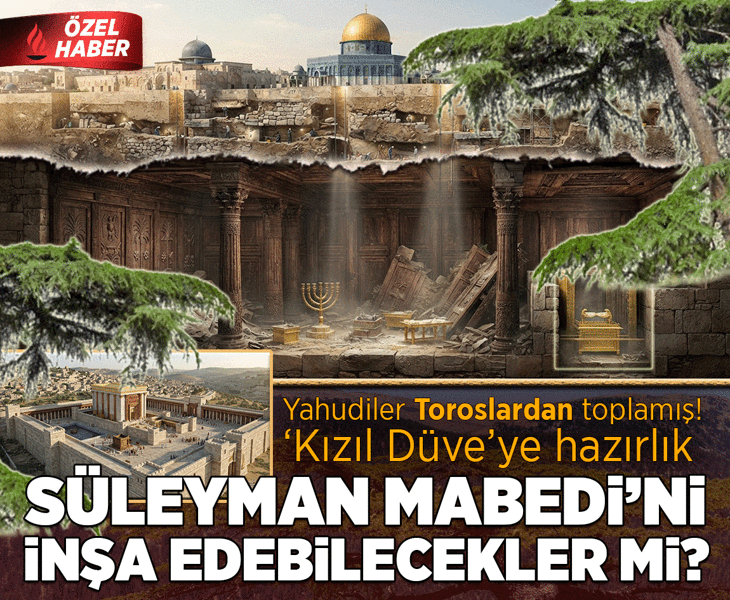 Süleyman Mabedi’ni inşa edebilecekler mi? Yahudiler Toroslardan toplamış: ‘Kızıl Düve’ye hazırlık