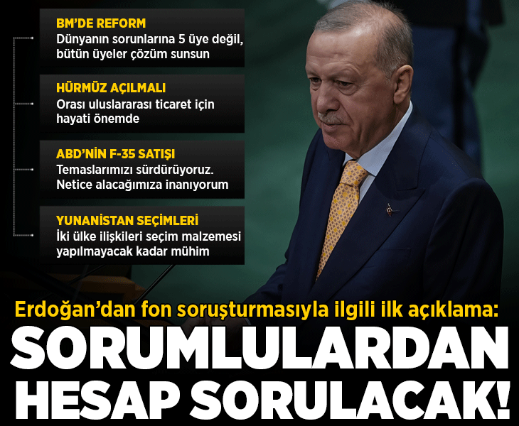 Son dakika... Cumhurbaşkanı Erdoğan’dan 'fon soruşturması' açıklaması: Sorumluluğu olan kim varsa hesap sorulacaktır