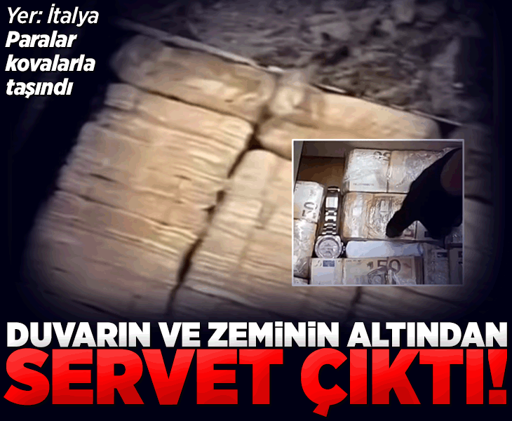 Duvarın ve zeminin altından servet çıktı!