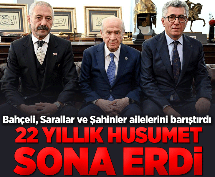 MHP Genel Başkanı Bahçeli, Sarallar ve Şahinler aileleri ile buluştu