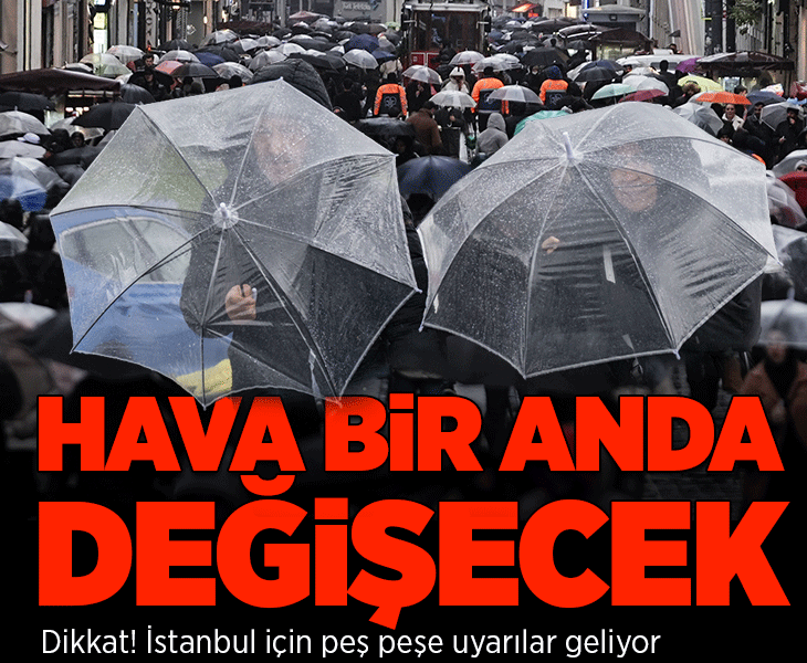 İstanbul’da sağanak alarmı! AKOM gün gün açıkladı: Sıcaklıklar 20 derecenin altına düşecek