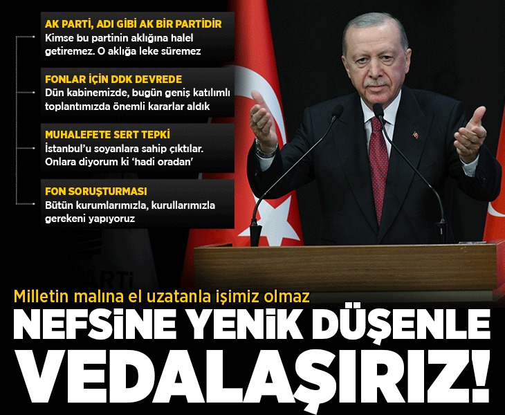 Cumhurbaşkanı Erdoğan'dan Beştepe'deki fon toplantısının ardından önemli açıklamalar