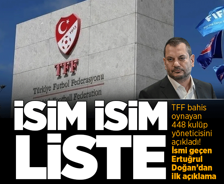TFF bahis oynayan 448 kulüp yöneticisini PFDK'ya sevk etti