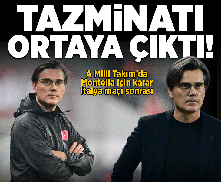 A Milli Takım'da Vincenzo Montella'nın tazminatı ortaya çıktı!