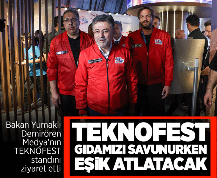Bakan Yumaklı’dan Demirören Medya’nın TEKNOFEST standına ziyaret