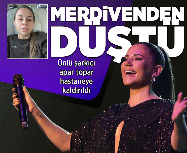 Merve Özbey merdivenden düştü! Apar topar hastaneye kaldırıldı