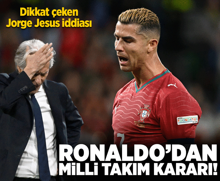 Cristiano Ronaldo'dan milli takım kararı! Çarpıcı Jorge Jesus iddiası