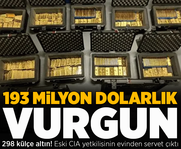 298 külçe altın, lüks mücevherler! Eski CIA yetkilisinin evinden servet çıktı: '193 milyon dolarlık vurgun'