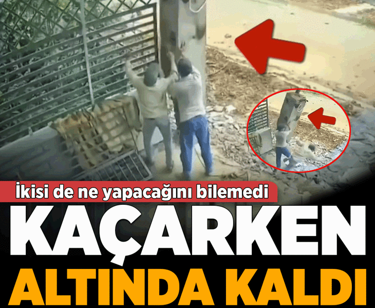 İkisi de ne yapacağını bilemedi... Beton kolondan kaçarken altında kaldı! Feci ölüm kamerada