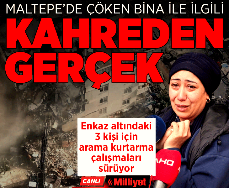 SON DAKİKA | Maltepe'de 6 katlı bina çöktü